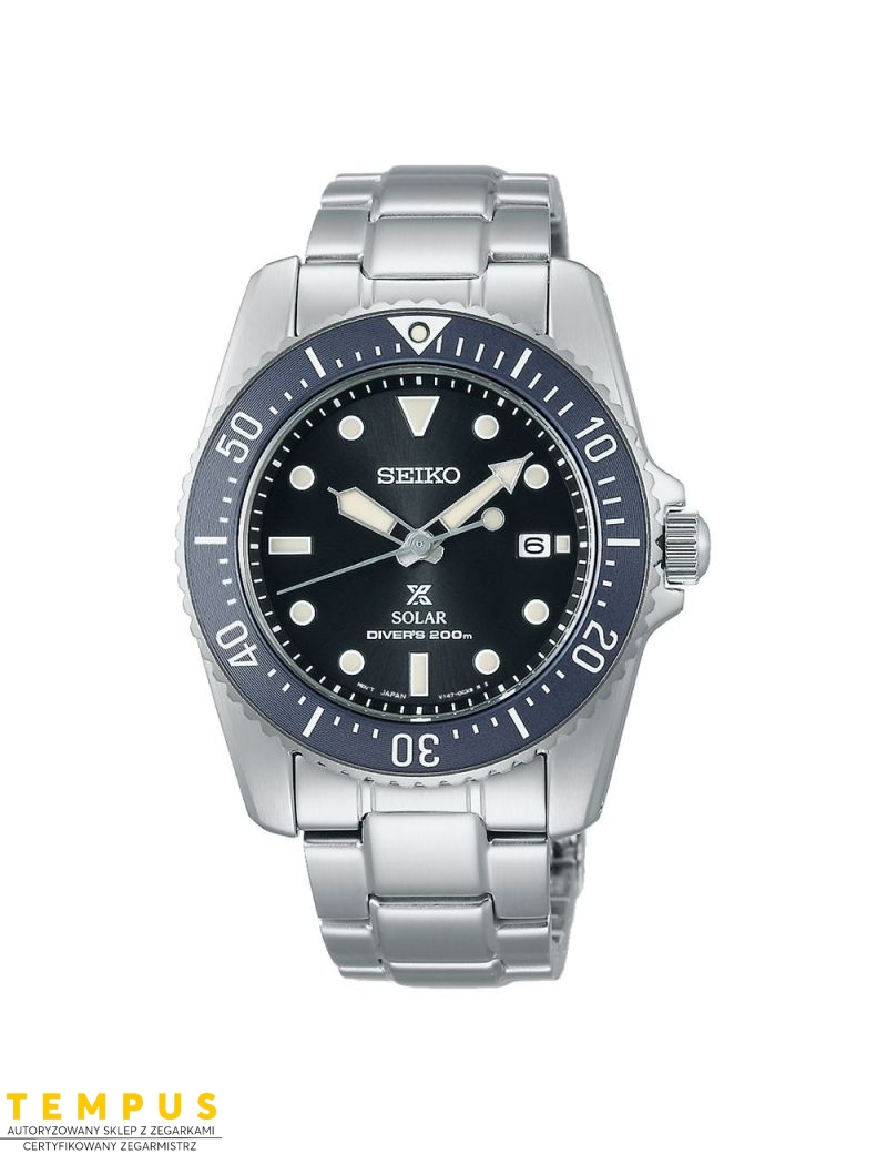 Zegarek sportowy męski Seiko Prospex Compact Solar Scuba Diver Sne569P1 - Zegarki SEIKO Zegarek sportowy męski Seiko Prospex Compact Solar Scuba Diver Sne569P1 - Zegarki SEIKO