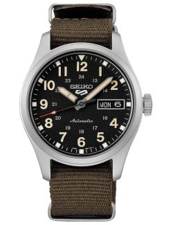 Zegarek lotniczy męski Seiko 5 Sports Midfield Automatic 36mm Srpj85K1 - Zegarki SEIKO
