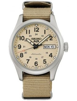 Zegarek militarny męski Seiko 5 Sports Midfield Automatic 36mm Srpj83K1 - Zegarki SEIKO