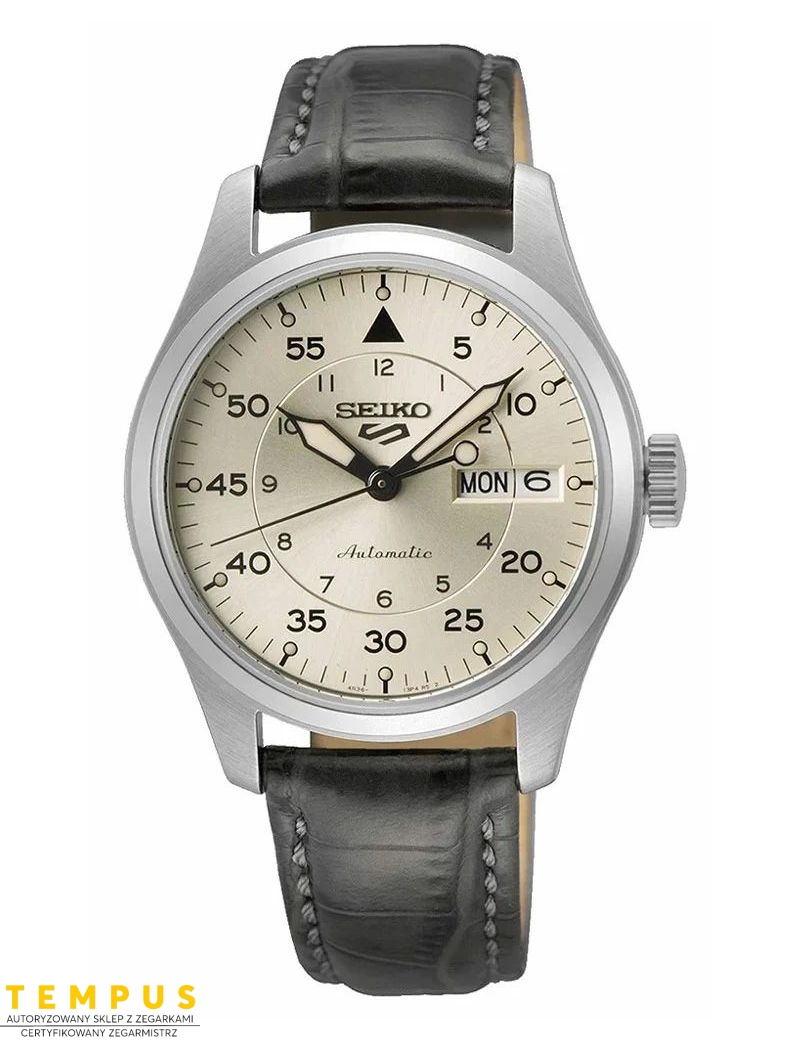 Zegarek militarny męski Seiko 5 Sports Automatic Champagne Flieger Suit Style Srpj87K1 - Zegarki SEIKO Zegarek militarny męski Seiko 5 Sports Automatic Champagne Flieger Suit Style Srpj87K1 - Zegarki SEIKO