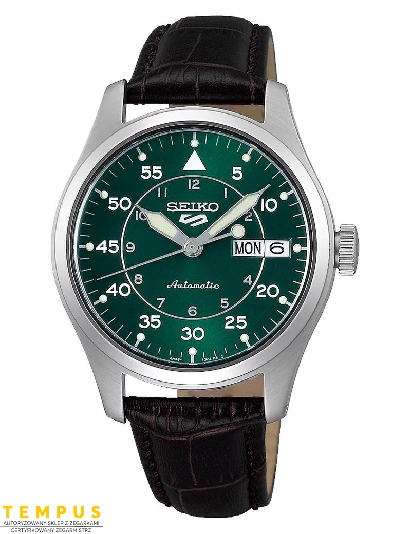 Zegarek militarny męski Seiko 5 Sports Kelly Green Flieger Automatic Srpj89K1 - Zegarki SEIKO Zegarek militarny męski Seiko 5 Sports Kelly Green Flieger Automatic Srpj89K1 - Zegarki SEIKO