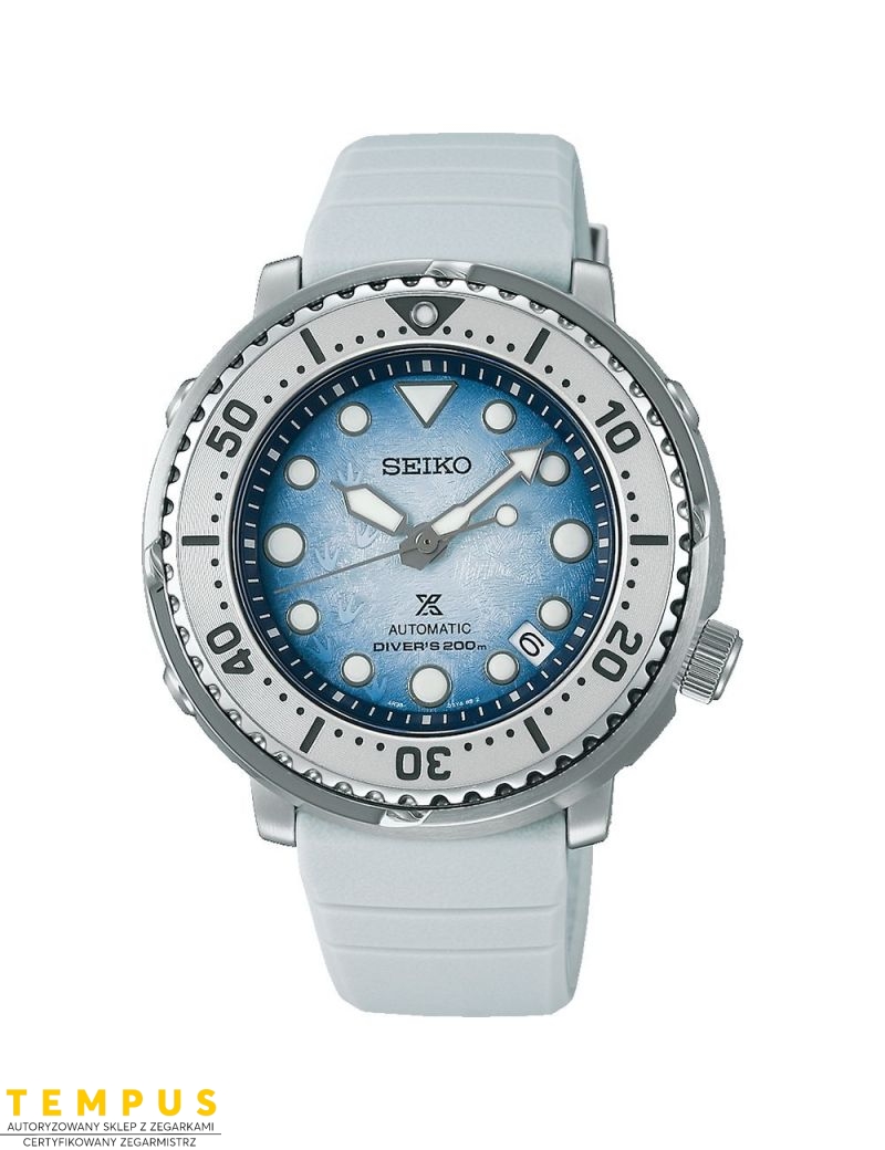 Zegarek sportowy męski Seiko Prospex Save the Ocean Srpg59K1 Antarctica Tuna - Zegarki SEIKO Zegarek sportowy męski Seiko Prospex Save the Ocean Srpg59K1 Antarctica Tuna - Zegarki SEIKO