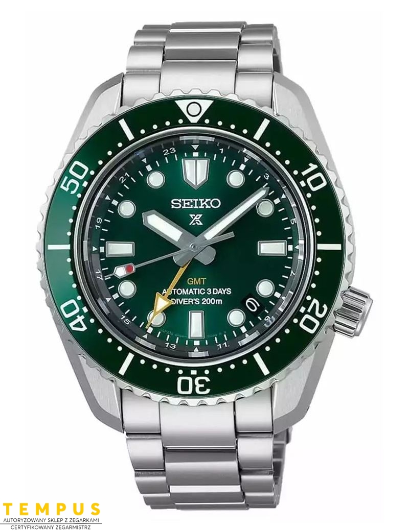 Zegarek sportowy męski Seiko Prospex Premium Spb381J1 1968 Diver's Modern Re-interpretation GMT - Zegarki SEIKO