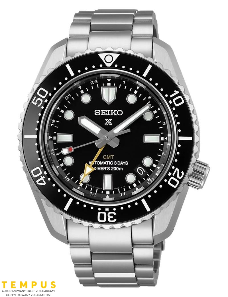 Zegarek sportowy męski Seiko Prospex Premium Spb383J1 1968 Diver's Modern Re-interpretation GMT - Zegarki SEIKO Zegarek sportowy męski Seiko Prospex Premium Spb383J1 1968 Diver's Modern Re-interpretation GMT - Zegarki SEIKO