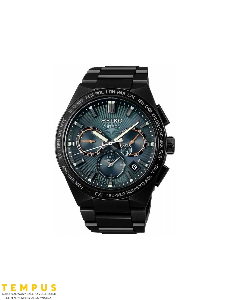 Zegarek sportowy męski Seiko Astron Ssh127J1 Supernova Green Limited Edition - Zegarki SEIKO