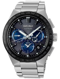 Zegarek sportowy męski Seiko Astron Ssh119J1 Sunray Dark Night GPS Solar - Zegarki SEIKO
