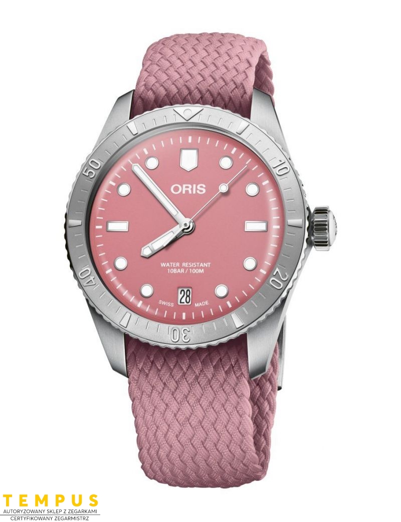 Zegarek sportowy damski, unisex Oris Divers Sixty-Five Cotton Candy Edition 01 733 7771 4058-07 3 19 04S - Zegarki ORIS Zegarek sportowy damski, unisex Oris Divers Sixty-Five Cotton Candy Edition 01 733 7771 4058-07 3 19 04S - Zegarki ORIS