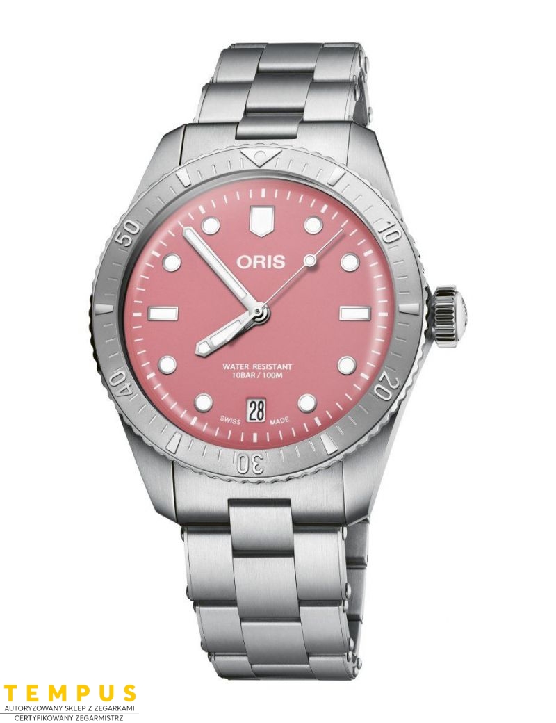Zegarek sportowy damski, unisex Oris Divers Sixty-Five Cotton Candy Edition 01 733 7771 4058-07 8 19 18 - Zegarki ORIS Zegarek sportowy damski, unisex Oris Divers Sixty-Five Cotton Candy Edition 01 733 7771 4058-07 8 19 18 - Zegarki ORIS