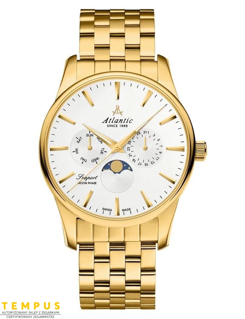 Atlantic Seaport 56555.45.21 Moon Phase - Zegarki ATLANTIC Atlantic Seaport 56555.45.21 Moon Phase - Zegarki ATLANTIC
