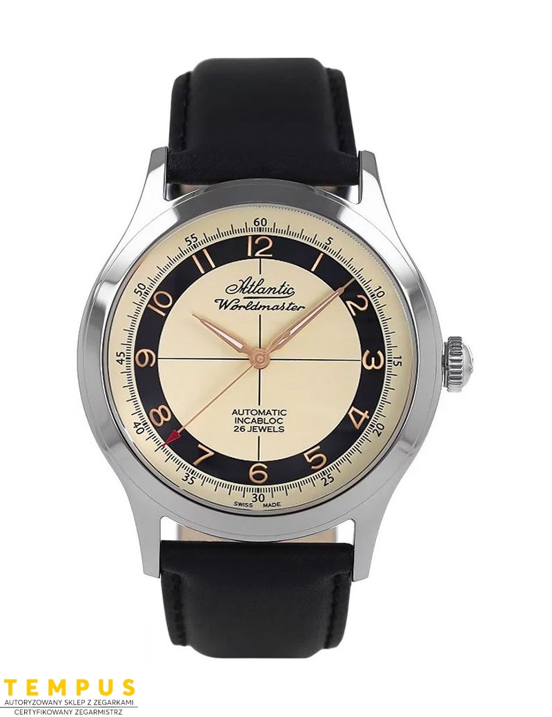 Atlantic Worldmaster Incabloc 1888 The Original Automatic 53754.41.93Rbk - Zegarki ATLANTIC
