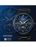 Zegarek sportowy męski Seiko Astron Sunray Midnight GPS Solar 5X SSH121J1 Limited Edition - Zegarki SEIKO