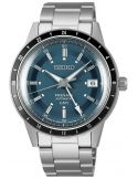 Zegarek klasyczny męski Seiko Presage Automatic GMT Style 60s SSK009J1 - Zegarki SEIKO