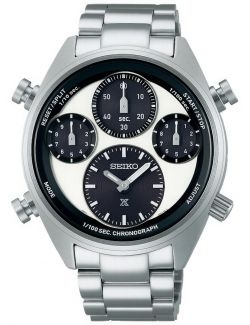 Zegarek sportowy męski Seiko Prospex Land Speedtimer 42mm SFJ001P1 Solar Chrono - Zegarki SEIKO