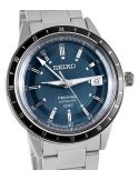 Zegarek klasyczny męski Seiko Presage Automatic GMT Style 60s SSK009J1 - Zegarki SEIKO