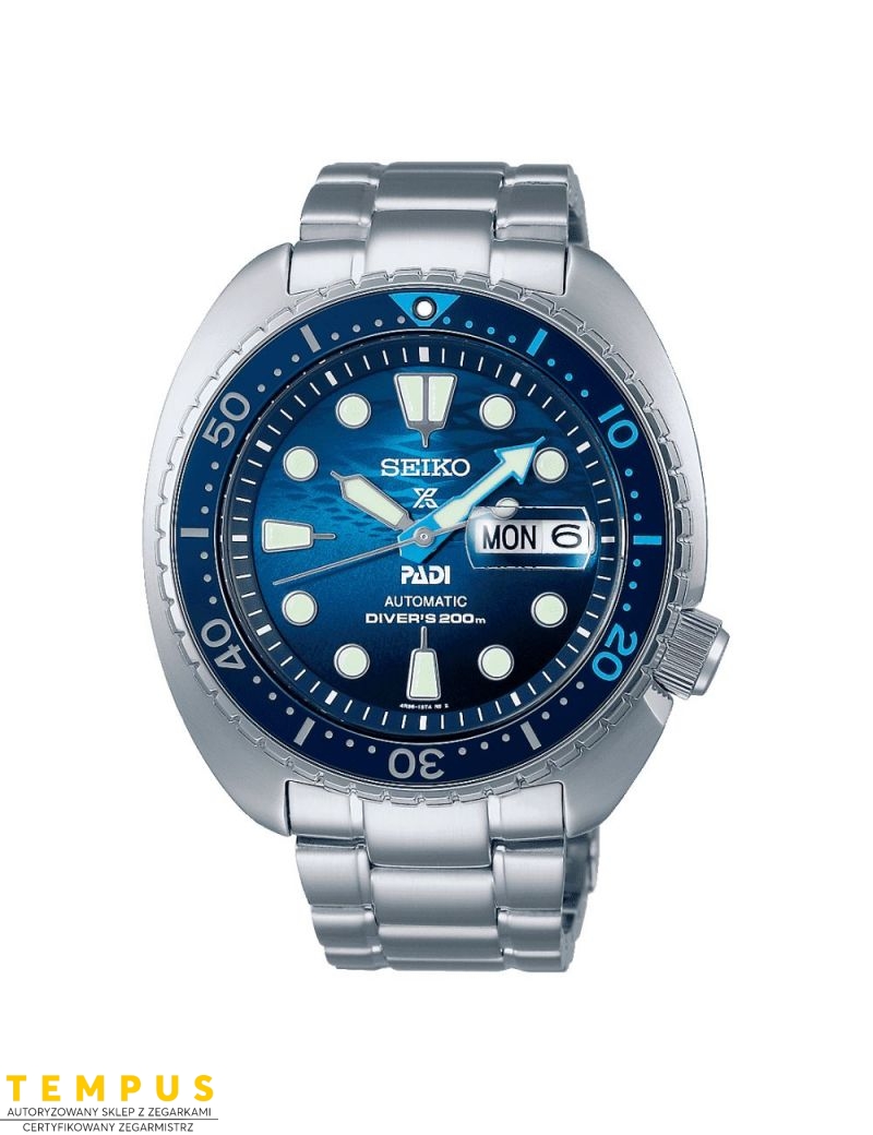 Zegarek sportowy męski Seiko Prospex PADI Diver Turtle Scuba SRPK01K1 Special Edition - Zegarki SEIKO Zegarek sportowy męski Seiko Prospex PADI Diver Turtle Scuba SRPK01K1 Special Edition - Zegarki SEIKO