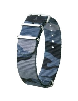 Pasek HIRSCH Rush szare moro 40406038-2-18 tekstylny NATO 18 mm