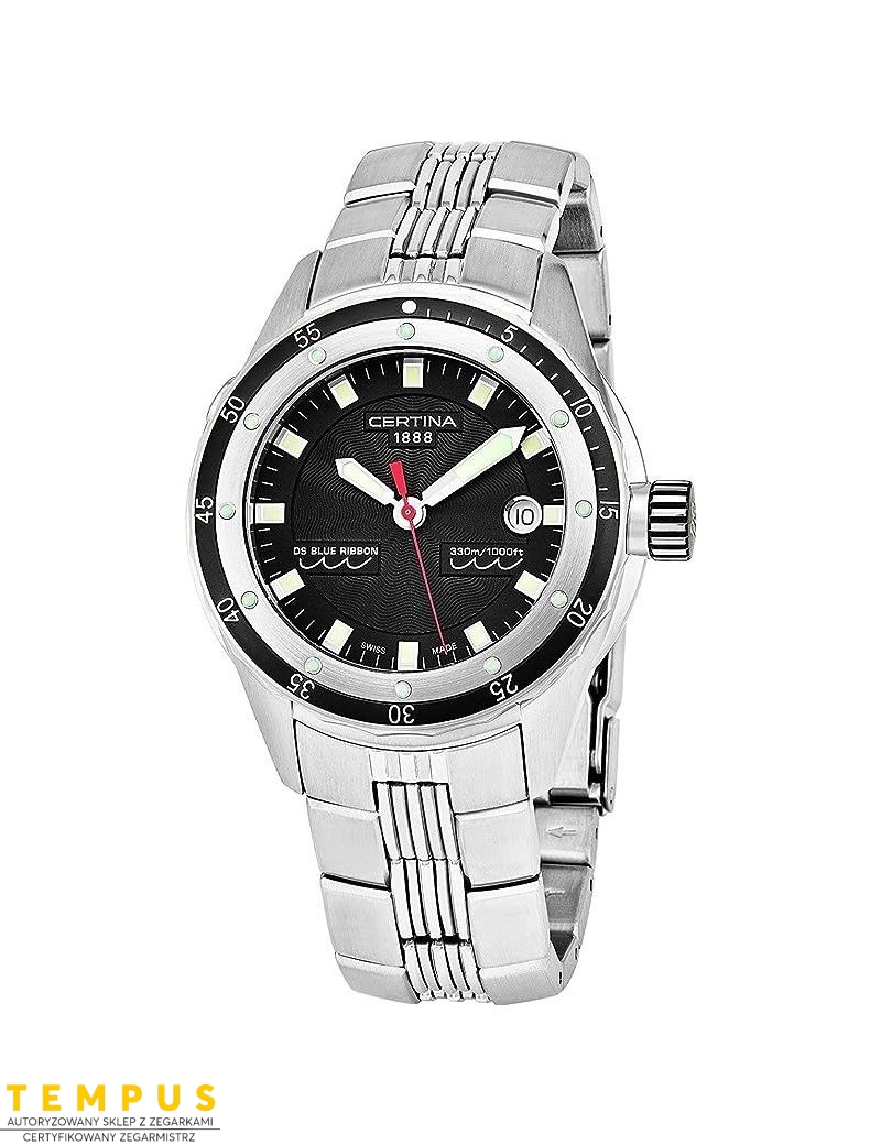 Certina DS Blue Ribbon Black Dial GENT C007.410.11.051.00 - Zegarki CERTINA