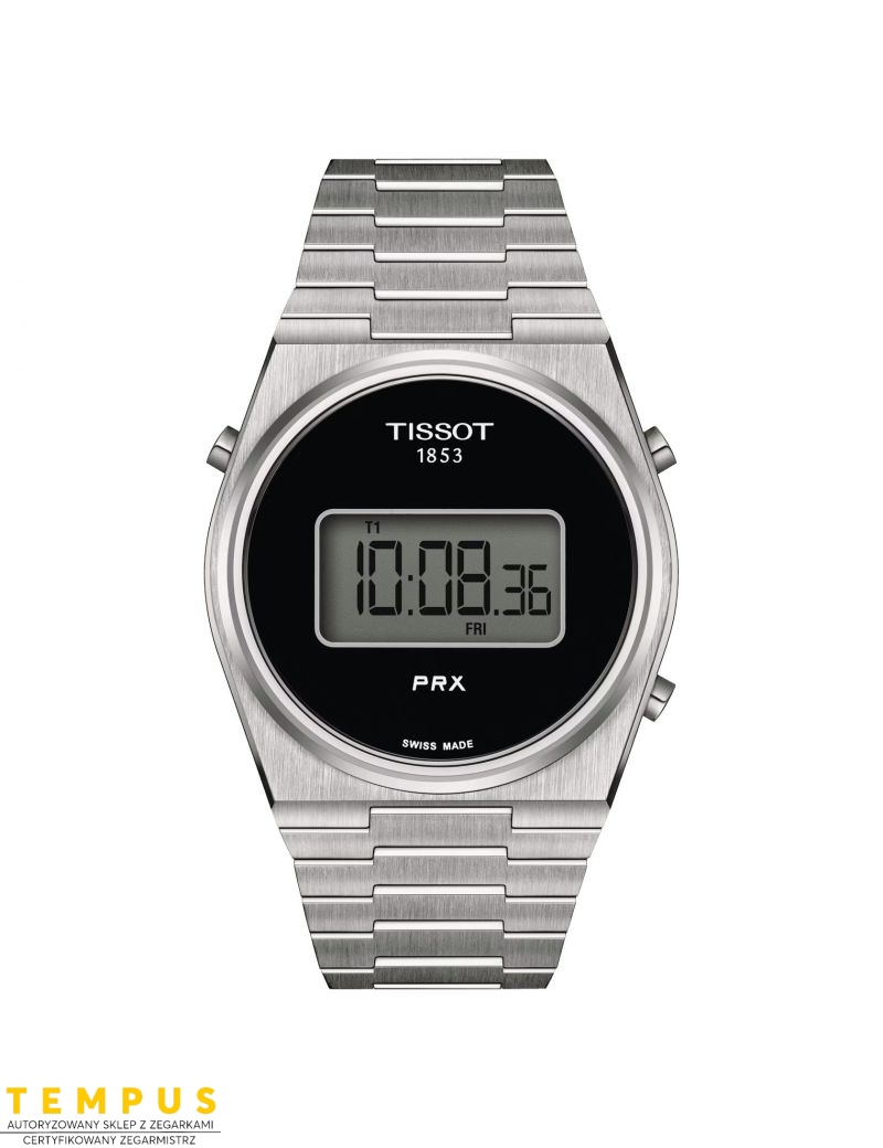 Tissot PRX Digital 40 Stainless Steel & Black T137.463.11.050.00 - Zegarki TISSOT Tissot PRX Digital 40 Stainless Steel & Black T137.463.11.050.00 - Zegarki TISSOT
