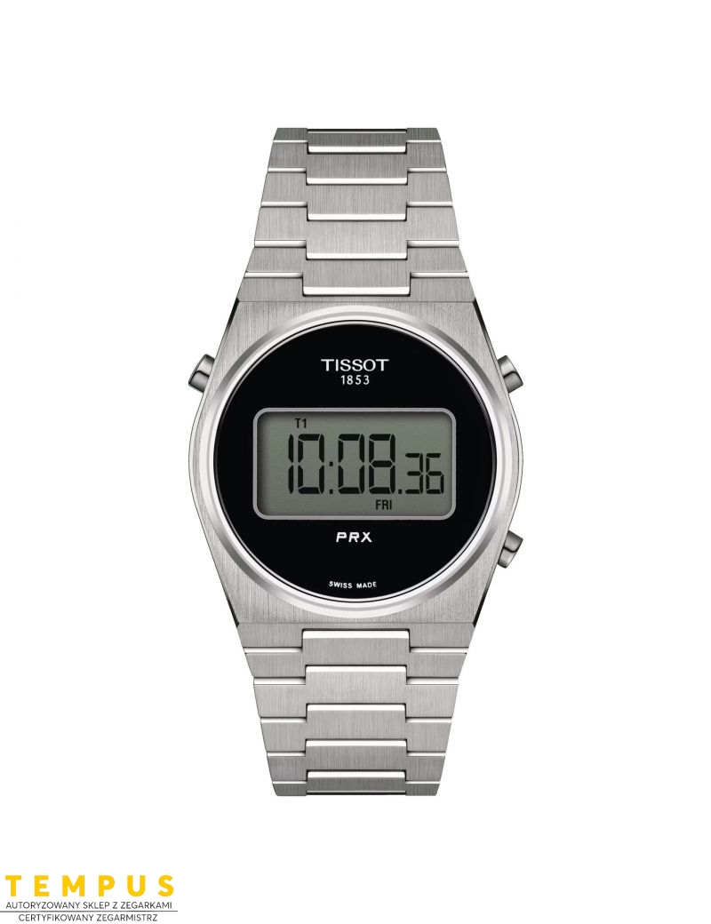 Tissot PRX Digital 35 Stainless Steel & Black T137.263.11.050.00 - Zegarki TISSOT Tissot PRX Digital 35 Stainless Steel & Black T137.263.11.050.00 - Zegarki TISSOT