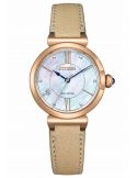 Zegarek elegancki, fashion damski Citizen Lady May Bells EM1073-18D na pasku