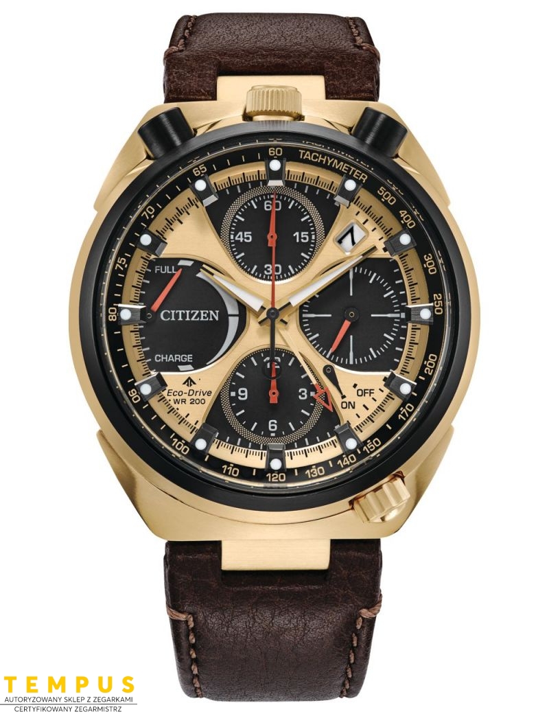 Zegarek sportowy męski Citizen Promaster Tsuno Chrono Racer AV0072-01X Limited Edition na pasku Zegarek sportowy męski Citizen Promaster Tsuno Chrono Racer AV0072-01X Limited Edition na pasku