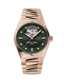Frederique Constant Highlife Ladies Automatic Heart Beat FC-310MPGRD2NH4B Diamonds - Zegarki FREDERIQUE CONSTANT