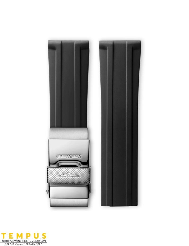 Pasek Longines czarny gumowy L682142867 - LONGINES - paski do zegarków Pasek Longines czarny gumowy L682142867 - LONGINES - paski do zegarków