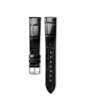 Pasek Longines błyszczący czarny ze skóry aligatora L682134889 - LONGINES - paski do zegarków