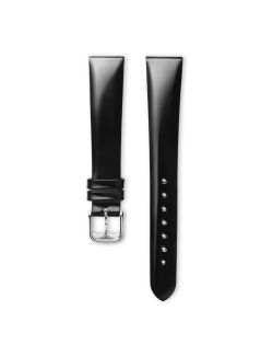 Pasek Longines błyszczący czarny ze skóry cielęcej L682101224 - LONGINES - paski do zegarków