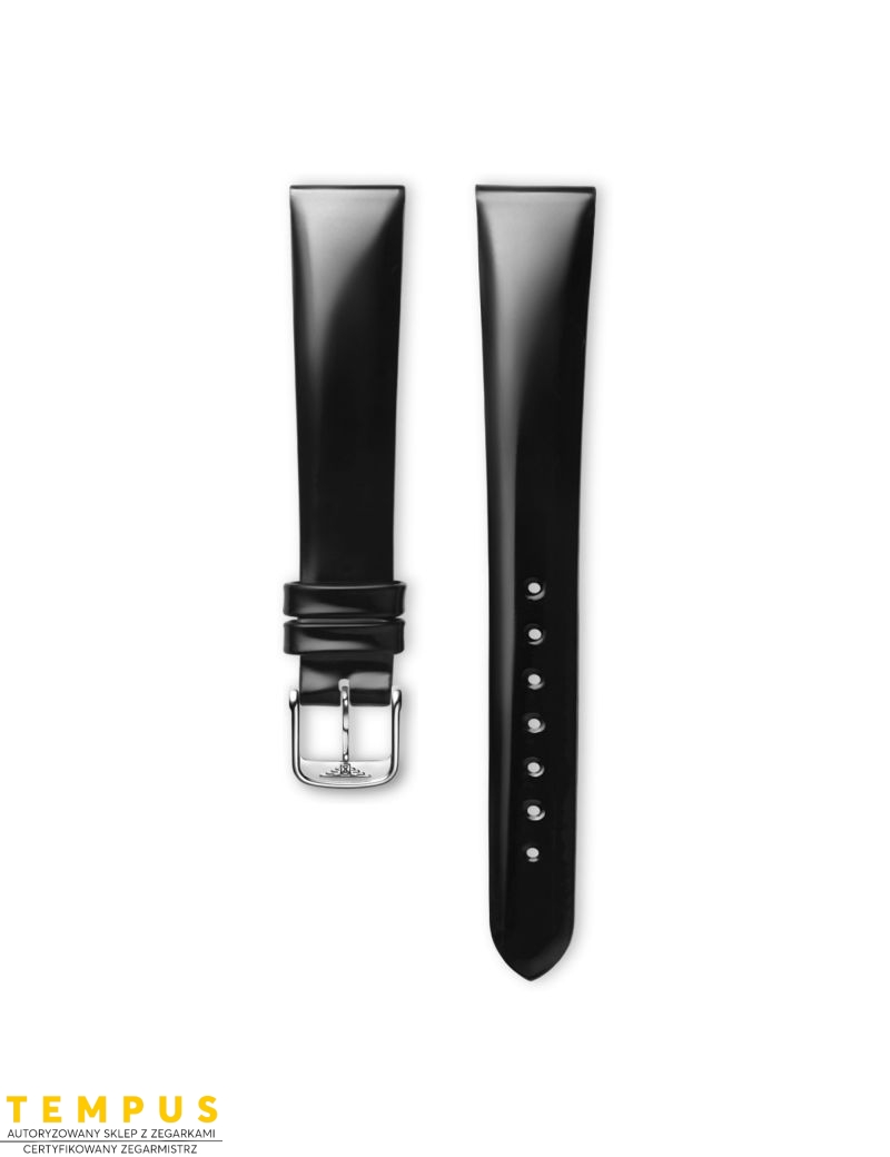 Pasek Longines błyszczący czarny ze skóry cielęcej L682101224 - LONGINES - paski do zegarków Pasek Longines błyszczący czarny ze skóry cielęcej L682101224 - LONGINES - paski do zegarków