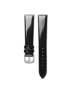 Pasek Longines błyszczący czarny ze skóry cielęcej L682101297 - LONGINES - paski do zegarków