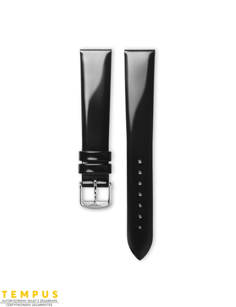 Pasek Longines błyszczący czarny ze skóry cielęcej L682101297 - LONGINES - paski do zegarków Pasek Longines błyszczący czarny ze skóry cielęcej L682101297 - LONGINES - paski do zegarków