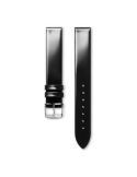 Pasek Longines błyszczący czarny ze skóry cielęcej L682110219 - LONGINES - paski do zegarków