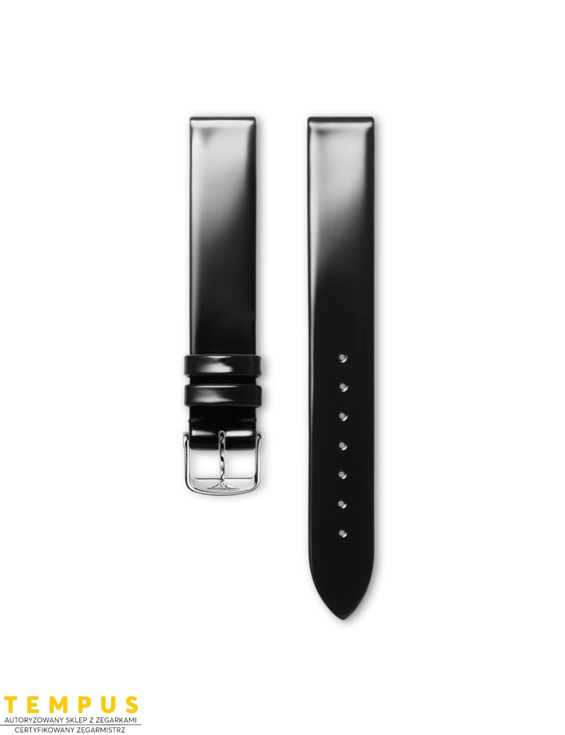 Pasek Longines błyszczący czarny ze skóry cielęcej L682110219 - LONGINES - paski do zegarków Pasek Longines błyszczący czarny ze skóry cielęcej L682110219 - LONGINES - paski do zegarków
