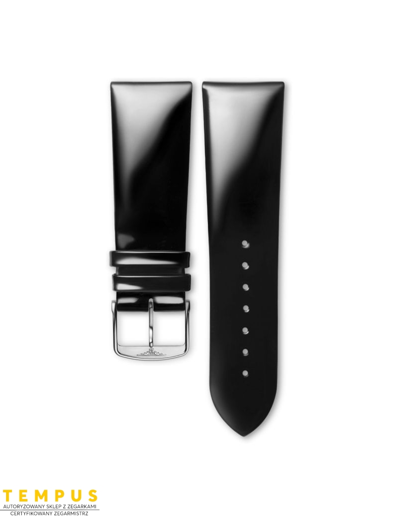 Pasek Longines błyszczący czarny ze skóry cielęcej L682123673 - LONGINES - paski do zegarków Pasek Longines błyszczący czarny ze skóry cielęcej L682123673 - LONGINES - paski do zegarków