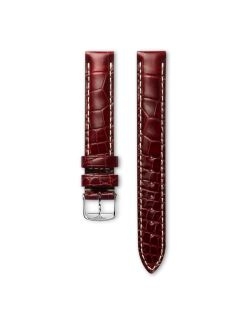 Pasek Longines błyszczący bordowy ze skóry aligatora L682110751 - LONGINES - paski do zegarków