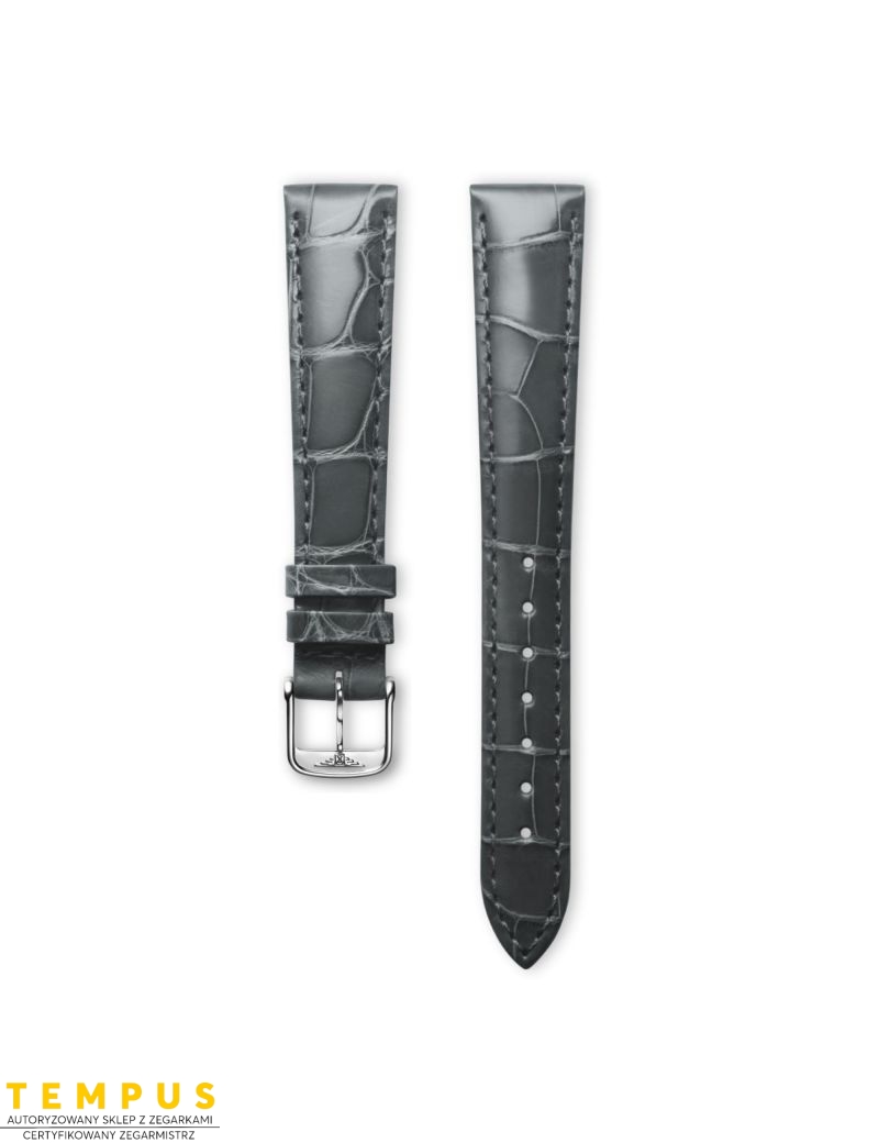 Pasek Longines błyszczący szary ze skóry aligatora L682145123 - LONGINES - paski do zegarków Pasek Longines błyszczący szary ze skóry aligatora L682145123 - LONGINES - paski do zegarków