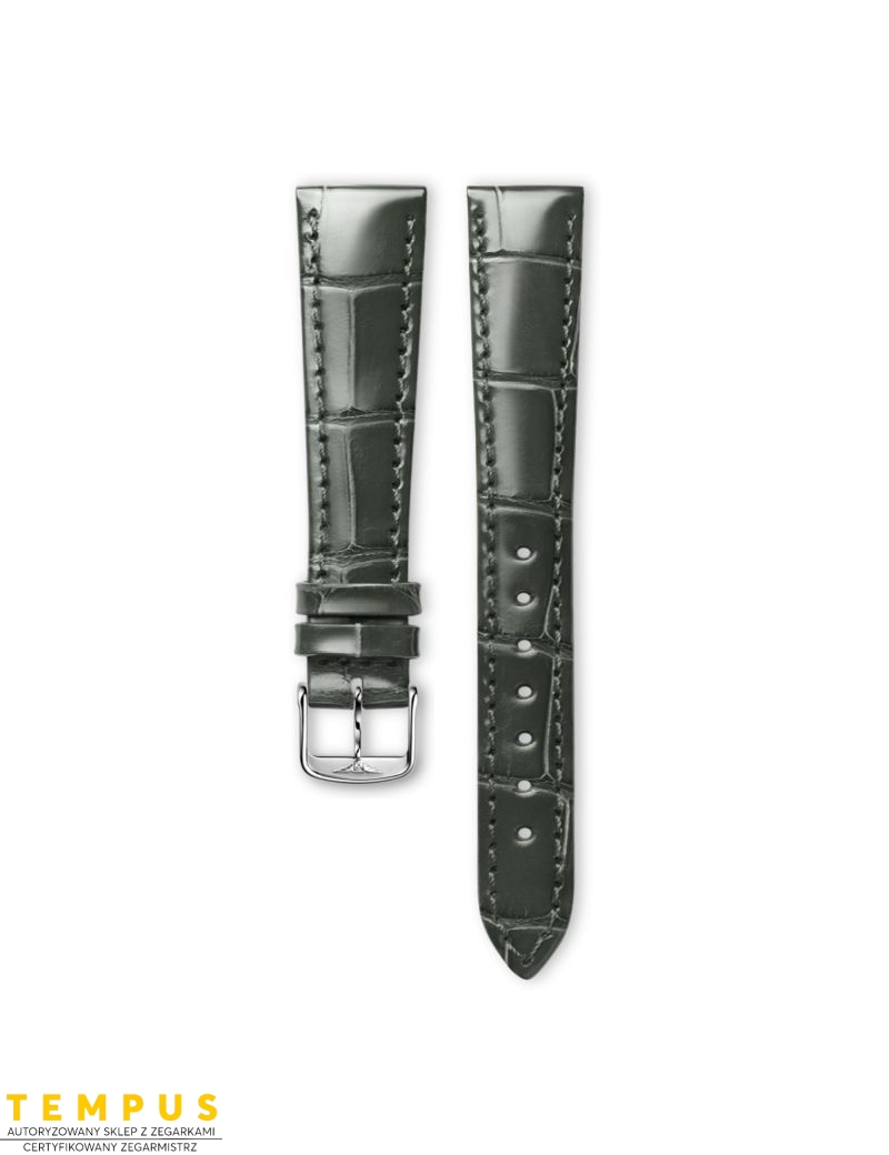 Pasek Longines błyszczący szary ze skóry aligatora L682145128 - LONGINES - paski do zegarków Pasek Longines błyszczący szary ze skóry aligatora L682145128 - LONGINES - paski do zegarków