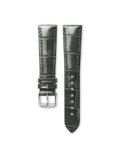 Pasek Longines błyszczący szary ze skóry aligatora L682145133 - LONGINES - paski do zegarków