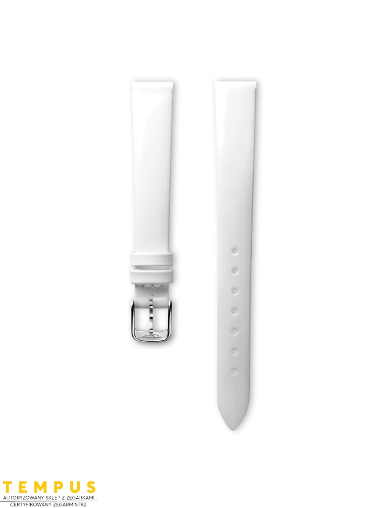 Pasek Longines błyszczący biały ze skóry cielęcej L682101219 - LONGINES - paski do zegarków Pasek Longines błyszczący biały ze skóry cielęcej L682101219 - LONGINES - paski do zegarków