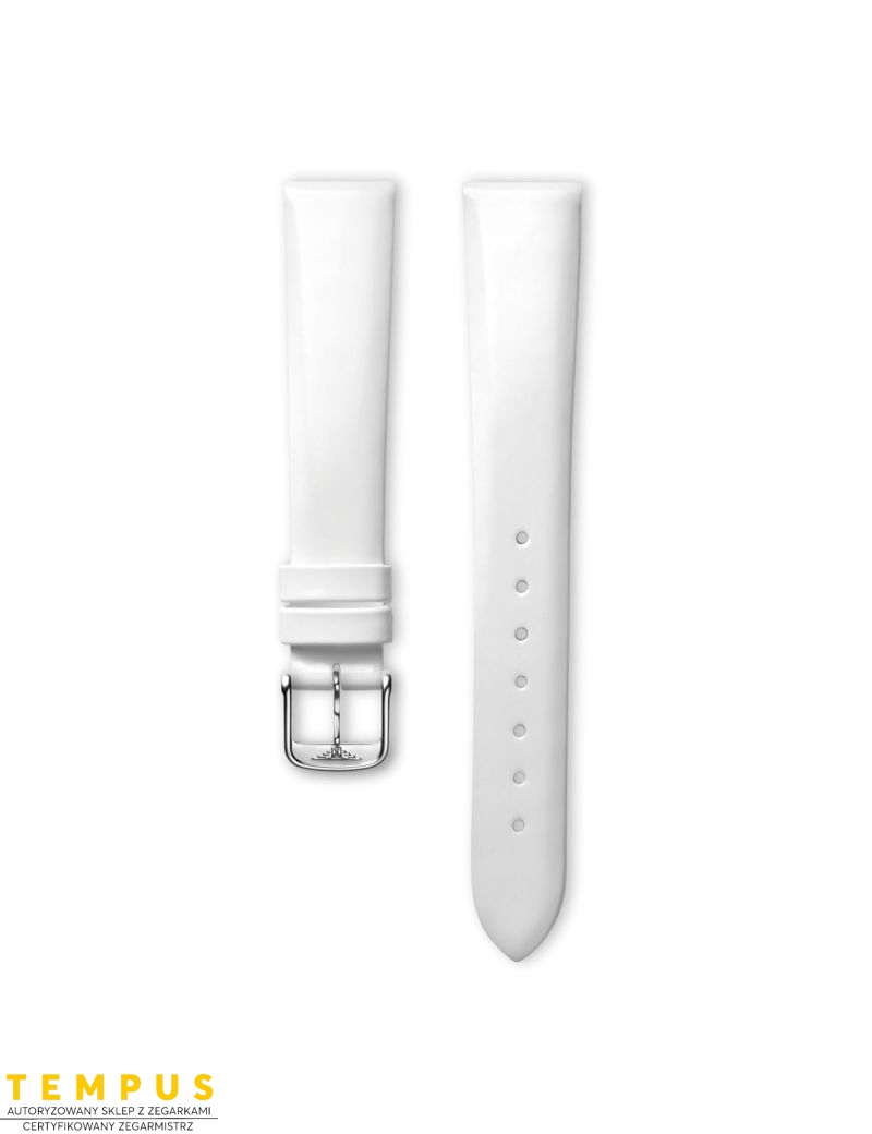 Pasek Longines błyszczący biały ze skóry cielęcej L682101223 - LONGINES - paski do zegarków Pasek Longines błyszczący biały ze skóry cielęcej L682101223 - LONGINES - paski do zegarków