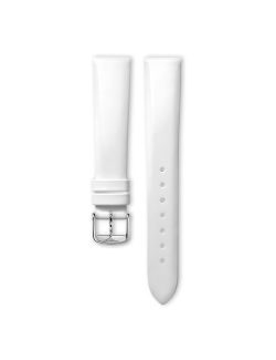 Pasek Longines błyszczący biały ze skóry cielęcej L682114323 - LONGINES - paski do zegarków