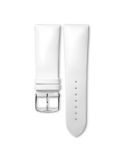 Pasek Longines błyszczący biały ze skóry cielęcej L682123674 - LONGINES - paski do zegarków