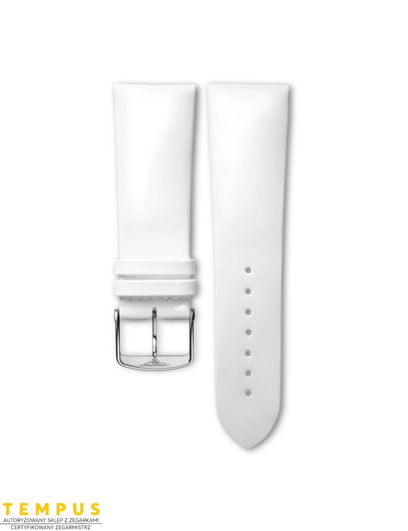 Pasek Longines błyszczący biały ze skóry cielęcej L682123674 - LONGINES - paski do zegarków Pasek Longines błyszczący biały ze skóry cielęcej L682123674 - LONGINES - paski do zegarków