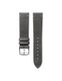 Pasek Longines matowy antracytowy ze skóry cielęcej L682157431 - LONGINES - paski do zegarków