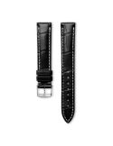 Pasek Longines matowy czarny ze skóry aligatora L682135764 - LONGINES - paski do zegarków