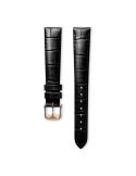 Pasek Longines matowy czarny ze skóry cielęcej L682101022 - LONGINES - paski do zegarków