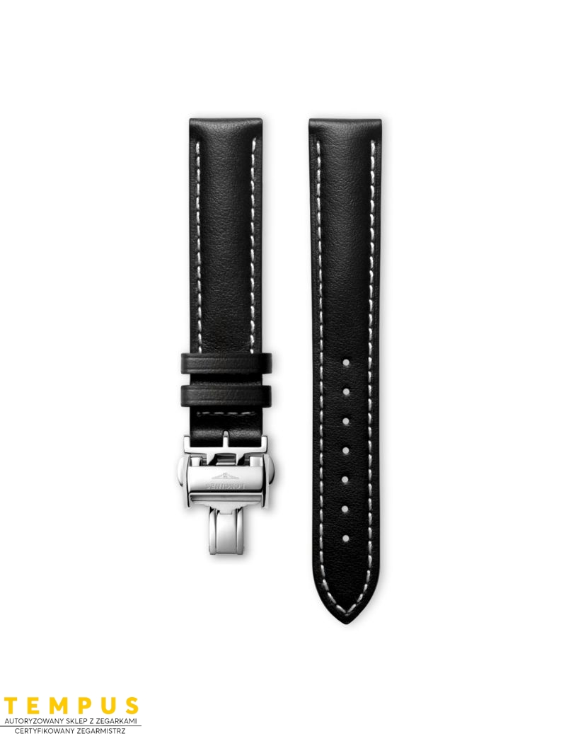 Pasek Longines matowy czarny ze skóry cielęcej L682125379 - LONGINES - paski do zegarków Pasek Longines matowy czarny ze skóry cielęcej L682125379 - LONGINES - paski do zegarków