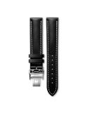 Pasek Longines matowy czarny ze skóry cielęcej L682132177 - LONGINES - paski do zegarków