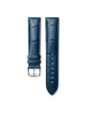 Pasek Longines matowy niebieski ze skóry aligatora L682154063 - LONGINES - paski do zegarków